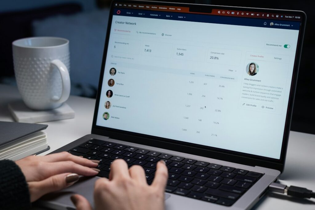 Marketer running a list cleaning check before a campaign send